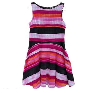 Julian Taylor New York Sleeveless Striped Dress